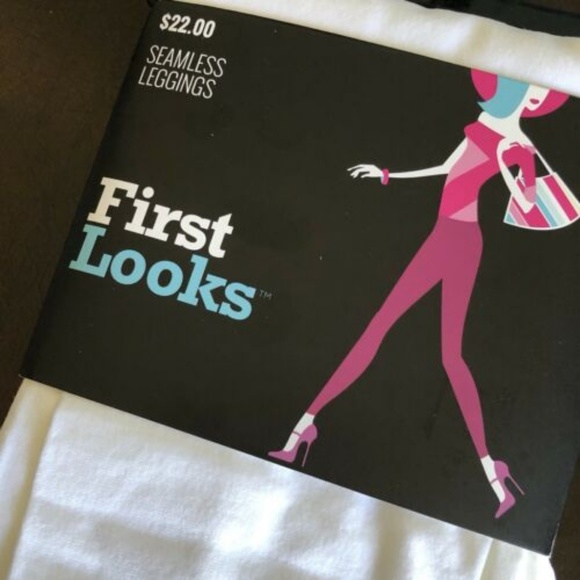 🦋NWT Hue First Looks Seamless Footless Leggings - Picture 3 of 4